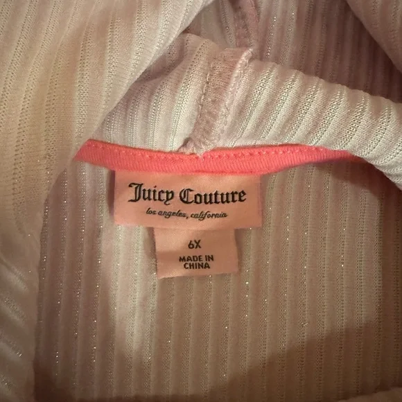 NWT Juicy Couture Pink And Silver Embroidered Corduroy - Picture 5 of 11